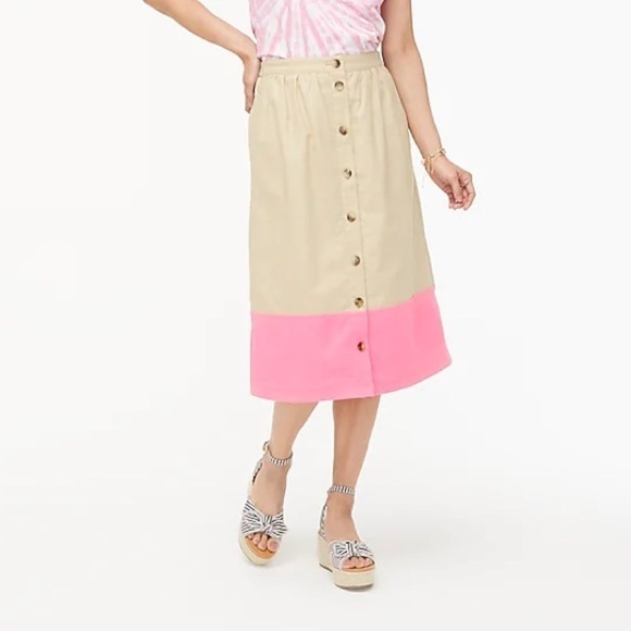 NWT Colorblock midi skirt - Picture 4 of 5